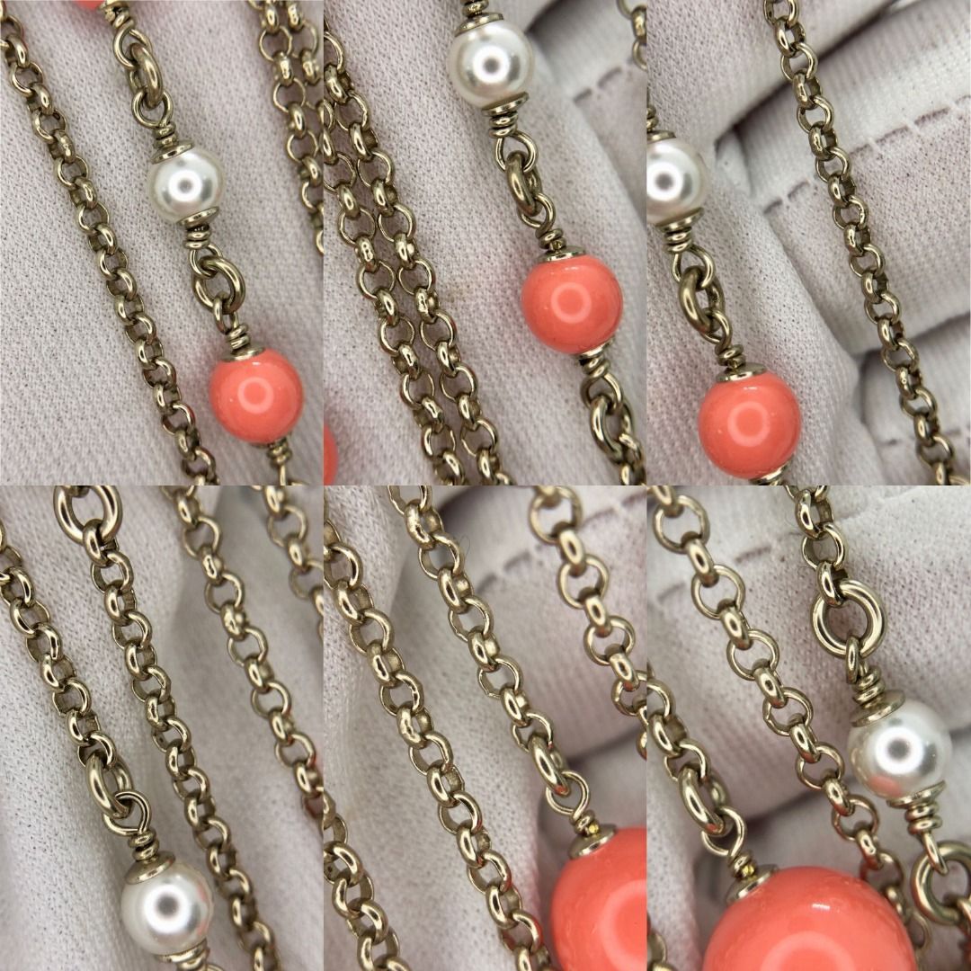 CHANEL AB1118 PINK PEARL 19P NECKLACE 227033748 TI, Women's Fashion, Jewelry  & Organisers, Necklaces on Carousell