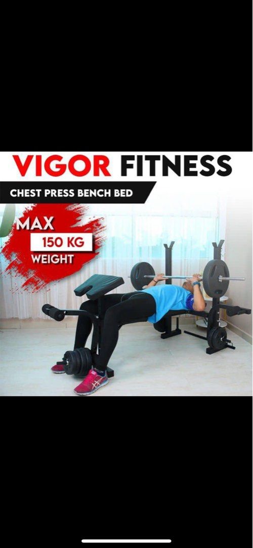 Chest press deals on bed
