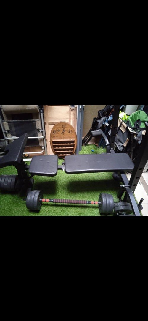 Chest press deals on bed