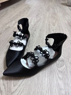 小ck 全新編織結平底鞋