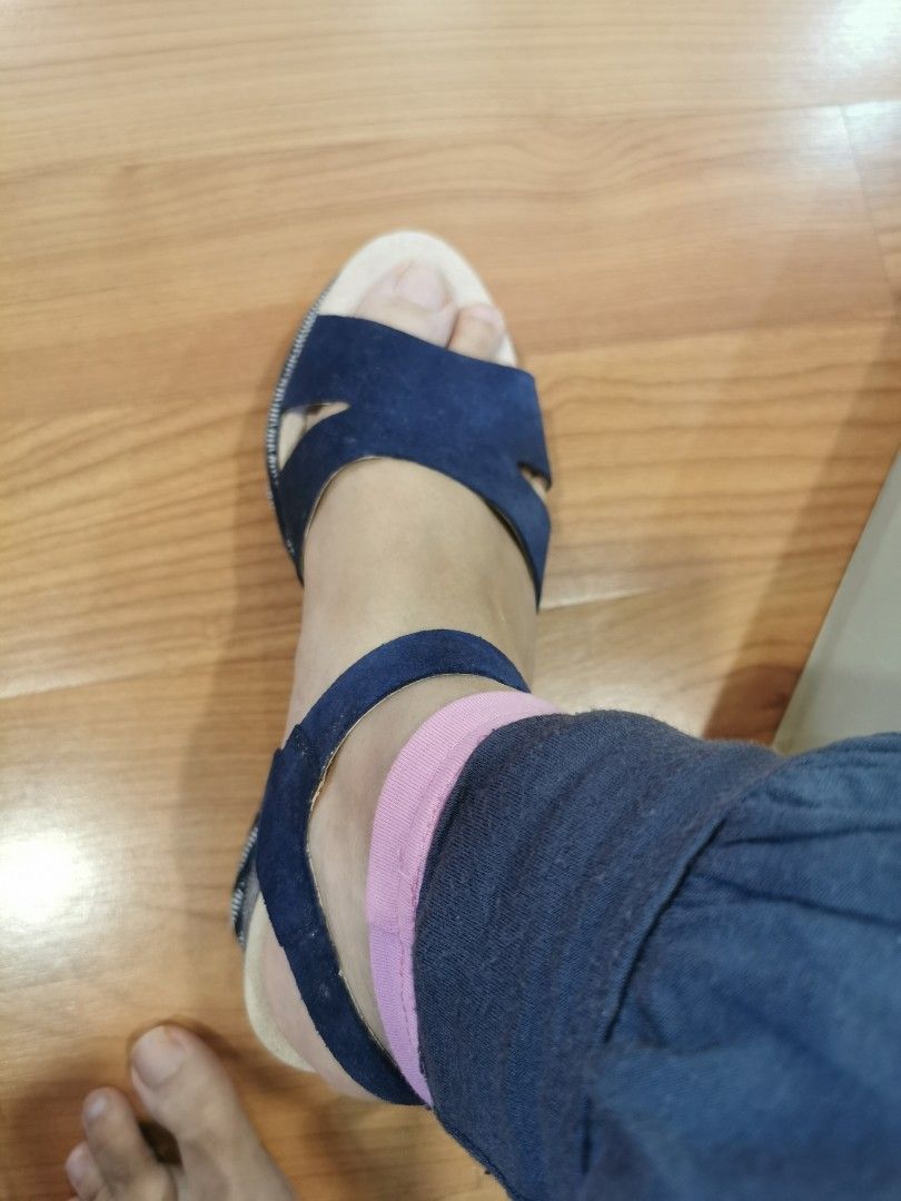 Clarks navy wedges outlet