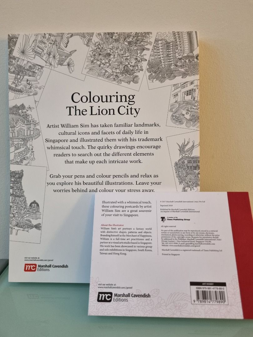 'Colouring the Lion City' - Singapore themed adult colouring book ...