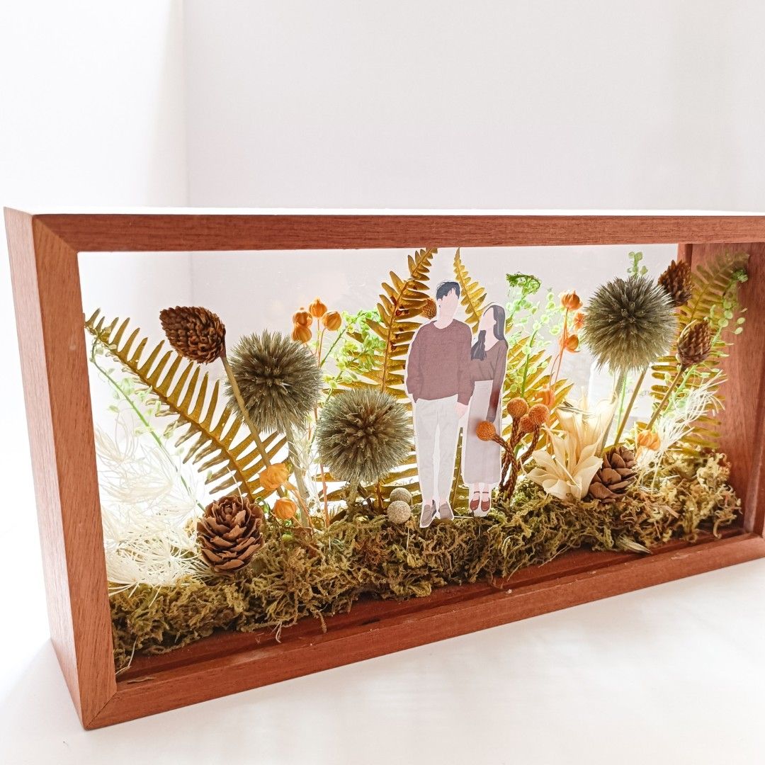 Customized High Quality Wooden 3D Shadow Box Frame DIY Dried Flowers  Picture Frame for Home Decor 4' 5' 6' - China Frame with Dried Flowers and  Photo Frame price