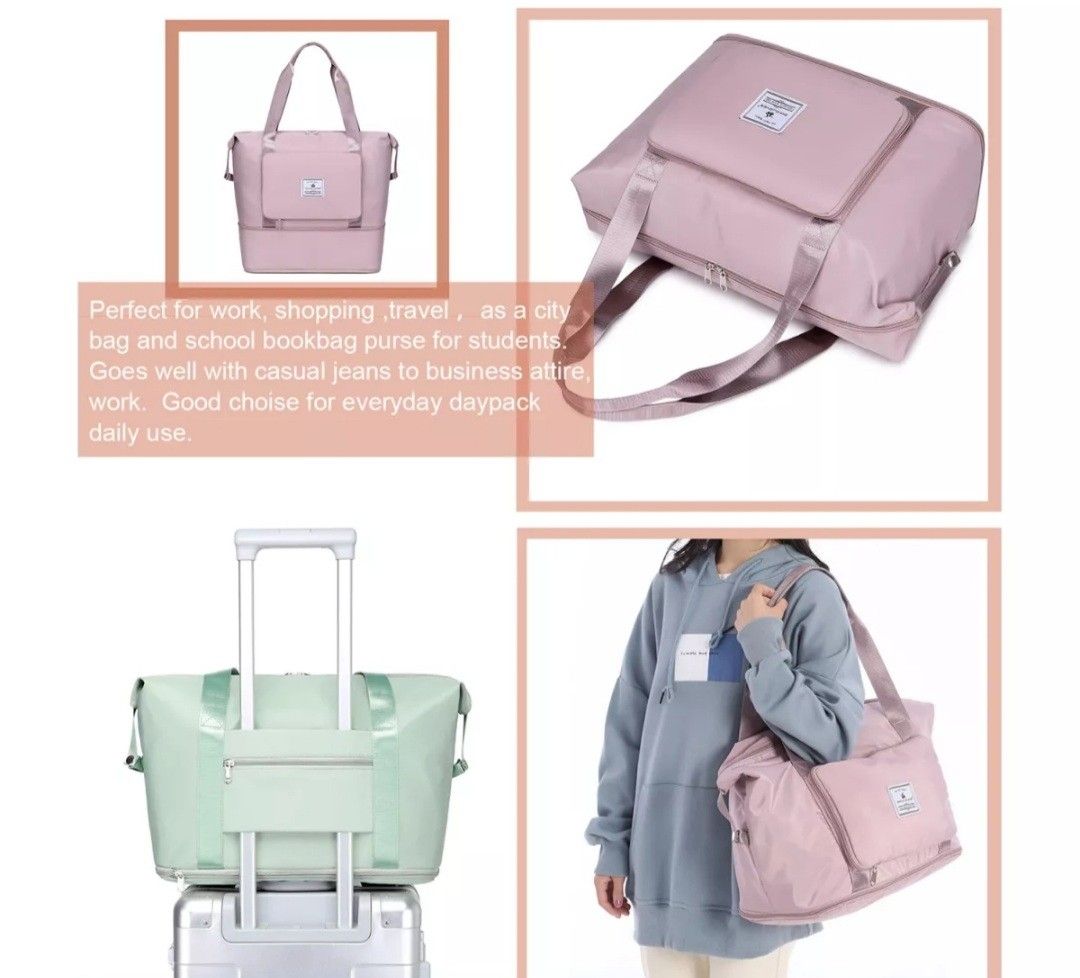 David Jones, Bags, David Jones Paris Women Fashion Quilted Travel Work  Pocket Bag Everyday Backpack