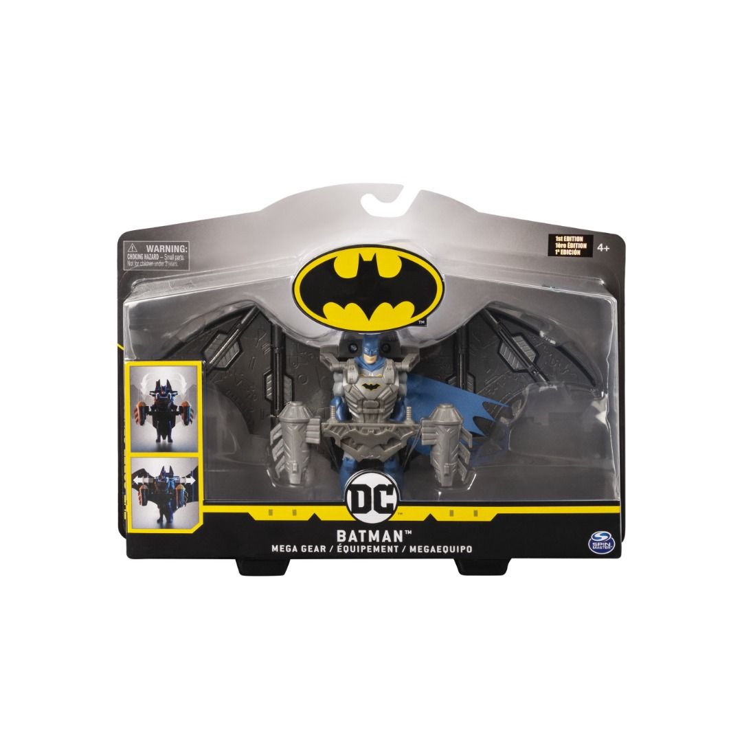DC Comics Batman, 4-Inch Batman Mega Gear Deluxe Action Figure with  Transforming Armor Toys Set, Hobbies & Toys, Toys & Games on Carousell
