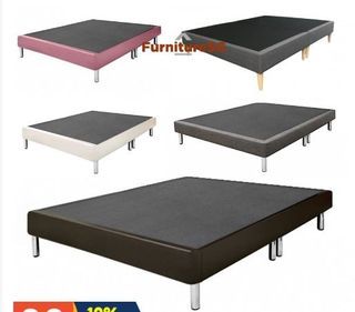 Divan Base No Headboard Single/Super Single/Queen/King Choose Colours