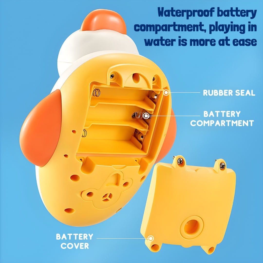 Duck Sprinkler Bath Toy (Category: Infant Playtime) located in Quezon City. Submitted by tanyachoa (Listing ID 1218971519, Image 3). Description: 🎈needs 3 pcs AA battery.
