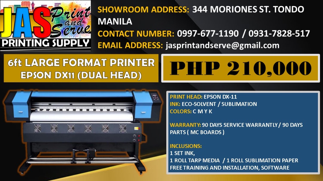 DX11 DUAL HEAD (TARPAULIN / SUBLIMATION PRINTER), Computers & Tech