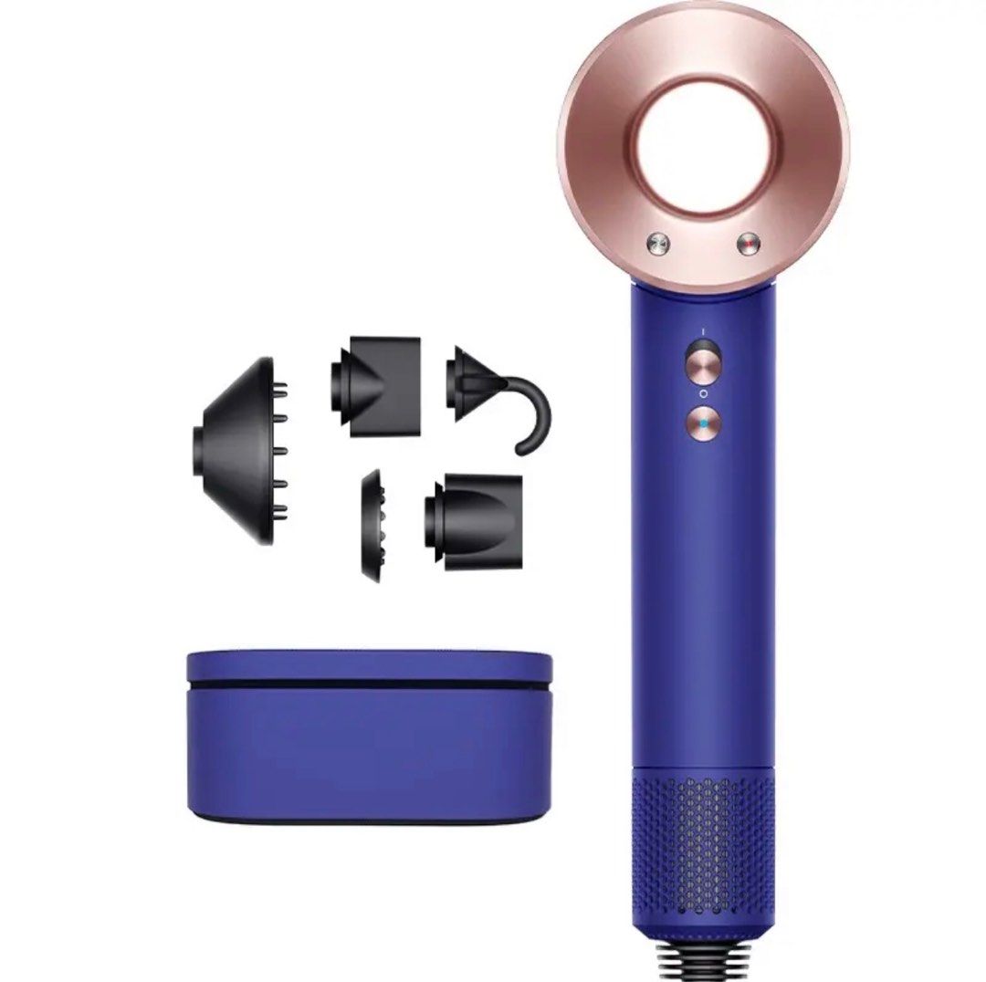 Dyson supersonic hair dryer (Vinca Blue/Rose) with presentation box ...