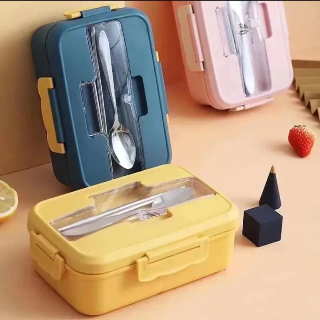 EcoFriendly Lunch Box with Utensils on Carousell