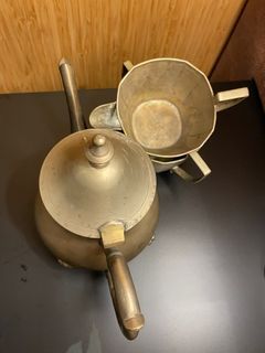 Antique English Copper tea pot set