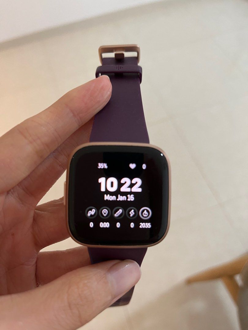 Fitbit versa 2 purple rose gold shop