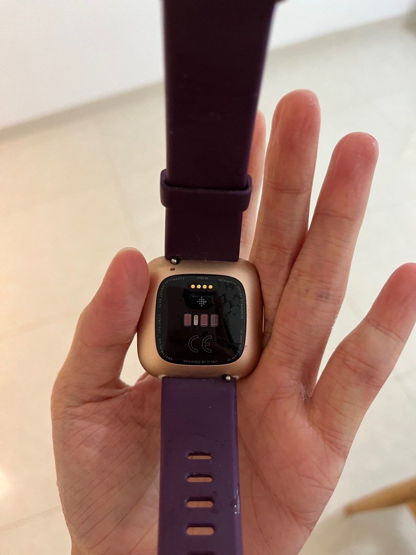 Fitbit versa 2 purple rose gold best sale