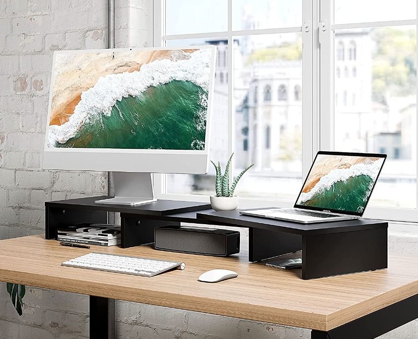 FITUEYES Dual Monitor Riser Stand (Item Code 386), Computers & Tech ...