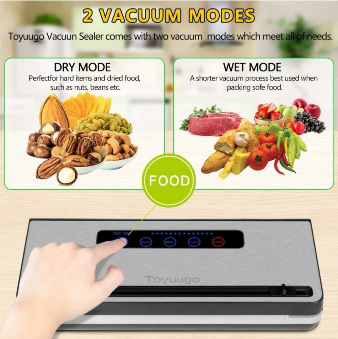 Food Vacuum Sealer automatic one touch food sealer Toyuugo, TV & Home