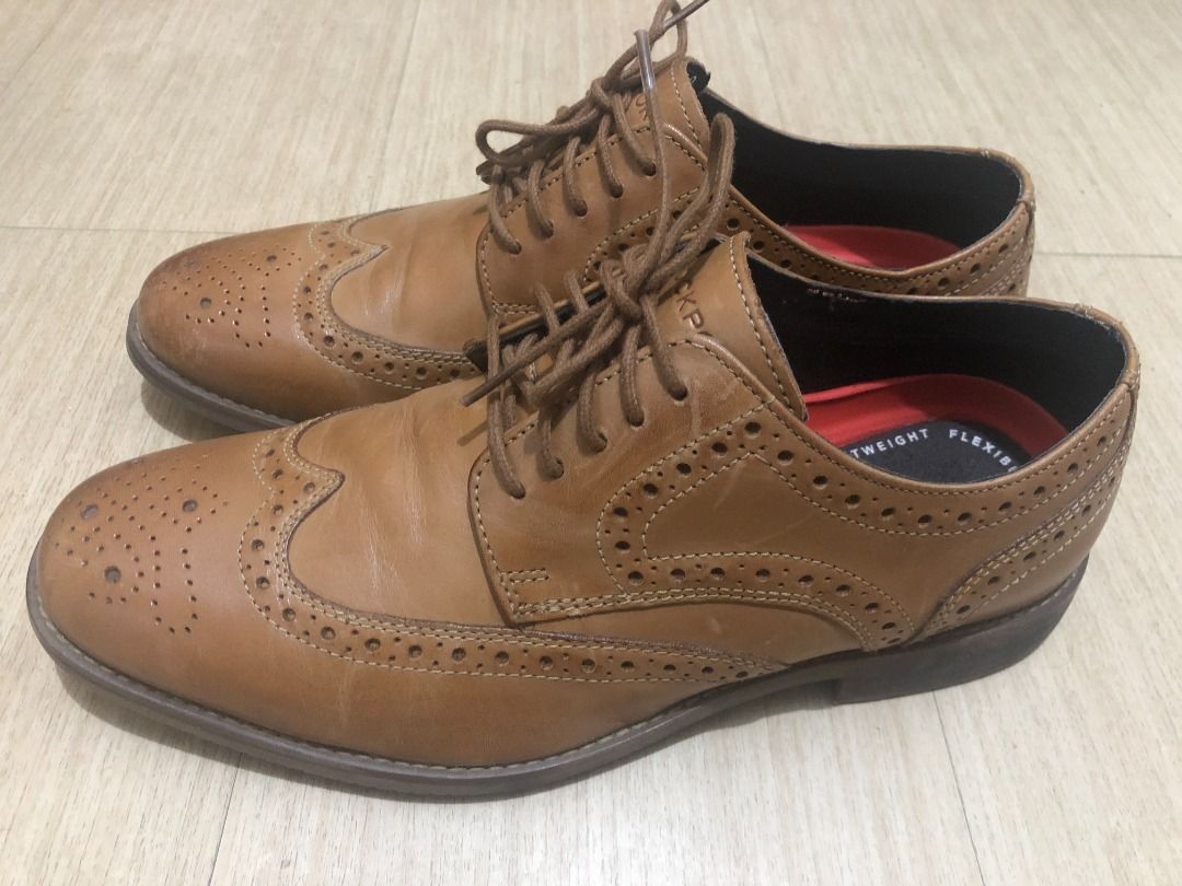 Rockport men's on sale saxxen wingtip oxfords