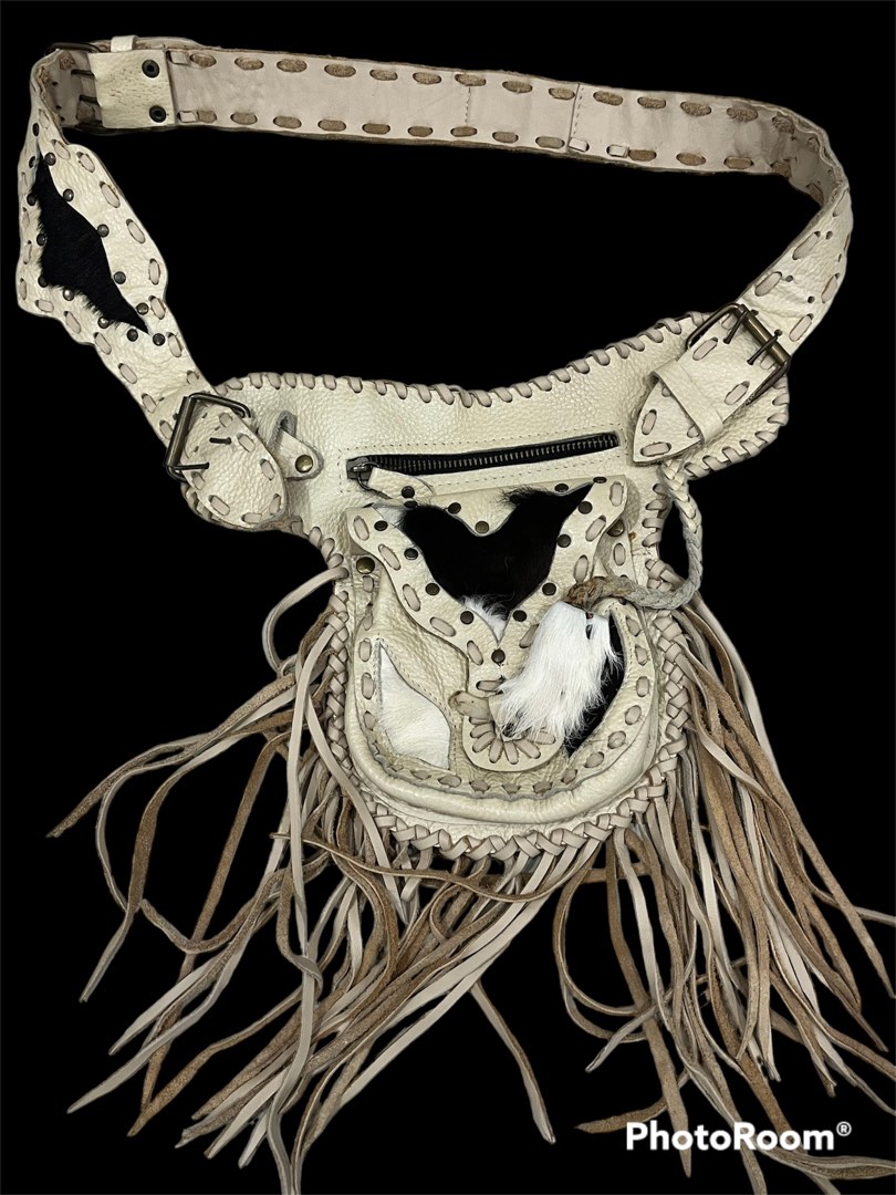 Fringe Vintage Harley Side Bag, Men's Fashion, Bags, Sling Bags on