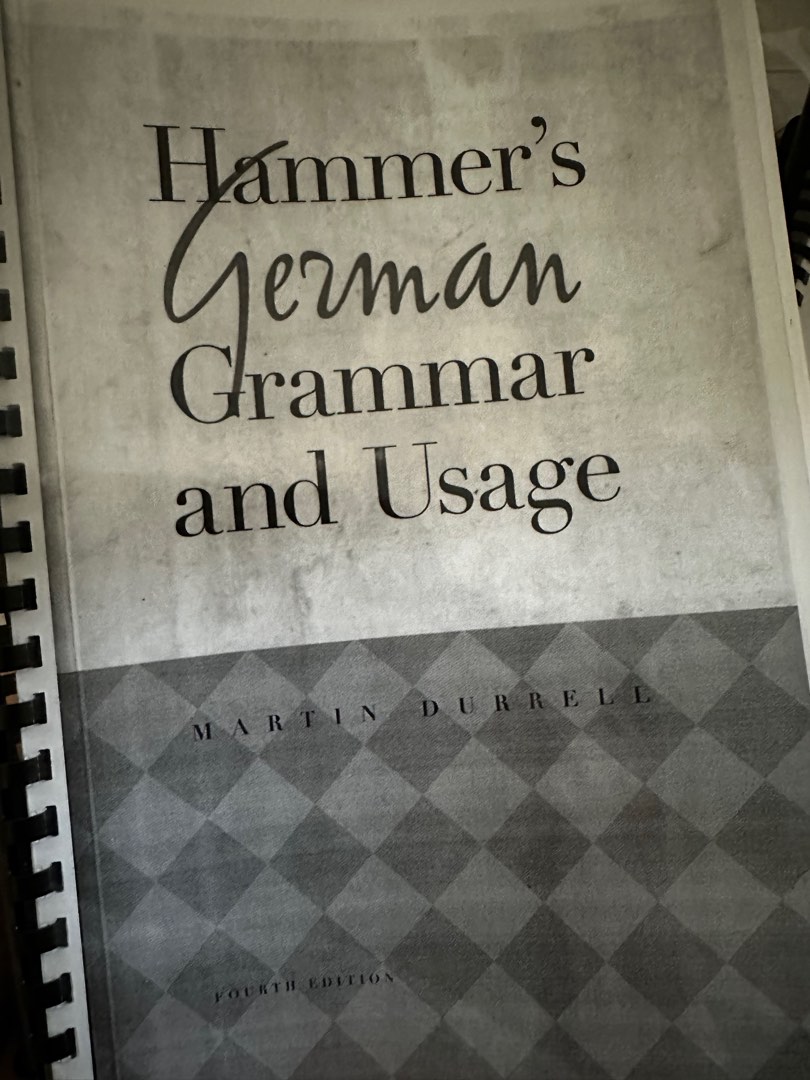 German Grammar binded books Hammer's German Grammar & Usage + German