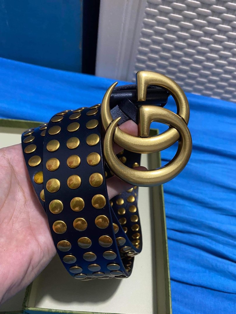Gucci Studded Belt Women s Fashion Watches Accessories Belts