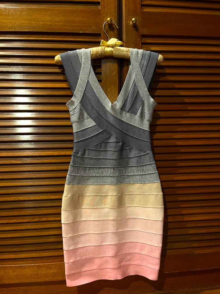 Herve leger ombre discount bandage dress