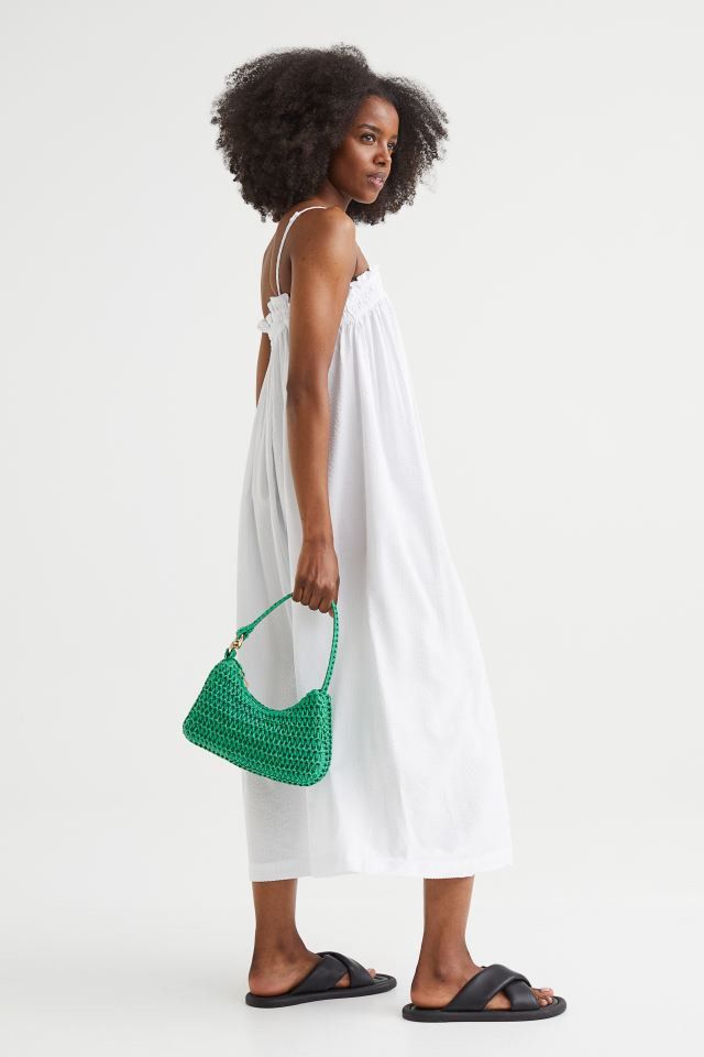 H&m white sales midi dress