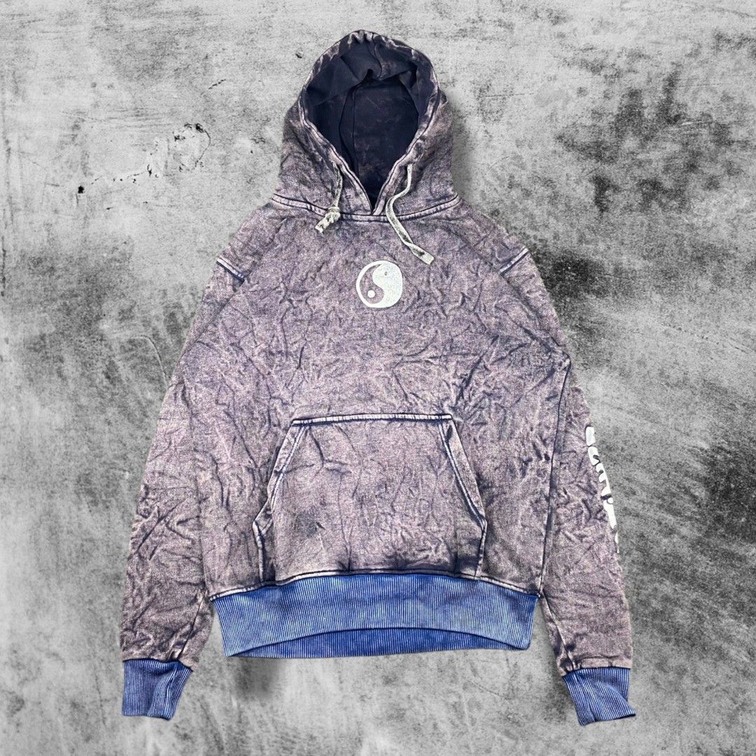 Hoodie Stussy Yin Yang Sandwash Fesyen Pria Pakaian Baju Luaran di Carousell