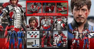  Hot Toys Avengers: Endgame end Game Movie Masterpiece Series  MMS 537 MMS537 Tony Stark (Team Suit) Sixth Scale Collectible Figure : Toys  & Games