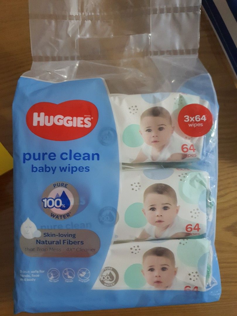 Huggies Pure Clean Baby Wipes, Babies & Kids, Bathing & Changing