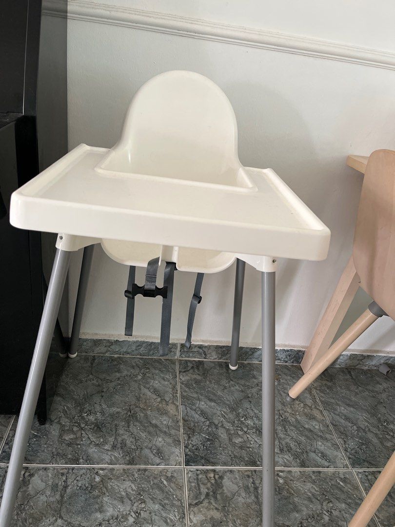 Ikea baby high chair with tray, Babies & Kids, Baby Nursery & Kids