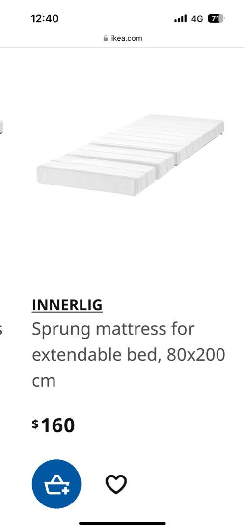 Ikea extended mattress Furniture Home Living Furniture Bed