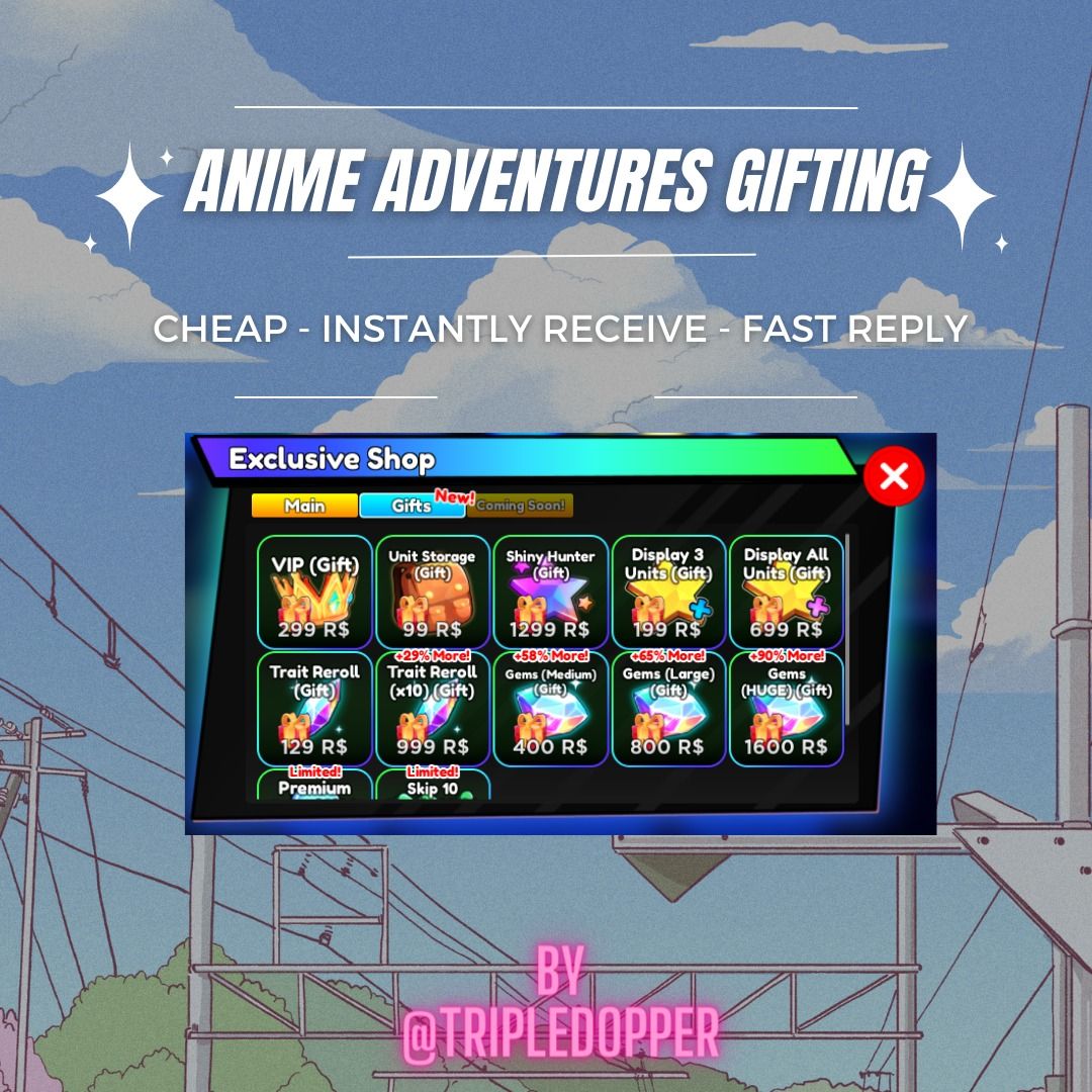 NEW CODE] NEW 700 GEMS CODE & 7 FREE UNIT TICKETS! ANIME ADVENTURES ROBLOX  