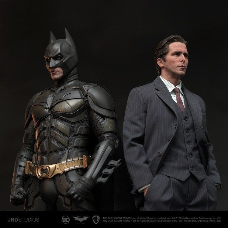 JND Studios The Dark Knight Batman & Bruce Wayne (Duo ver) Original 1:3  Hyperreal Movie Figure Toy Statue, Hobbies & Toys, Toys & Games on Carousell