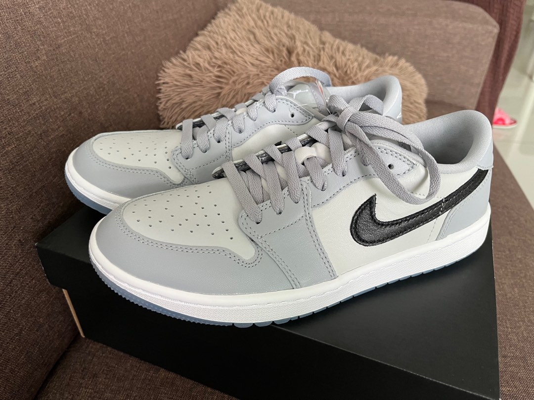 low top wolf grey jordan 1