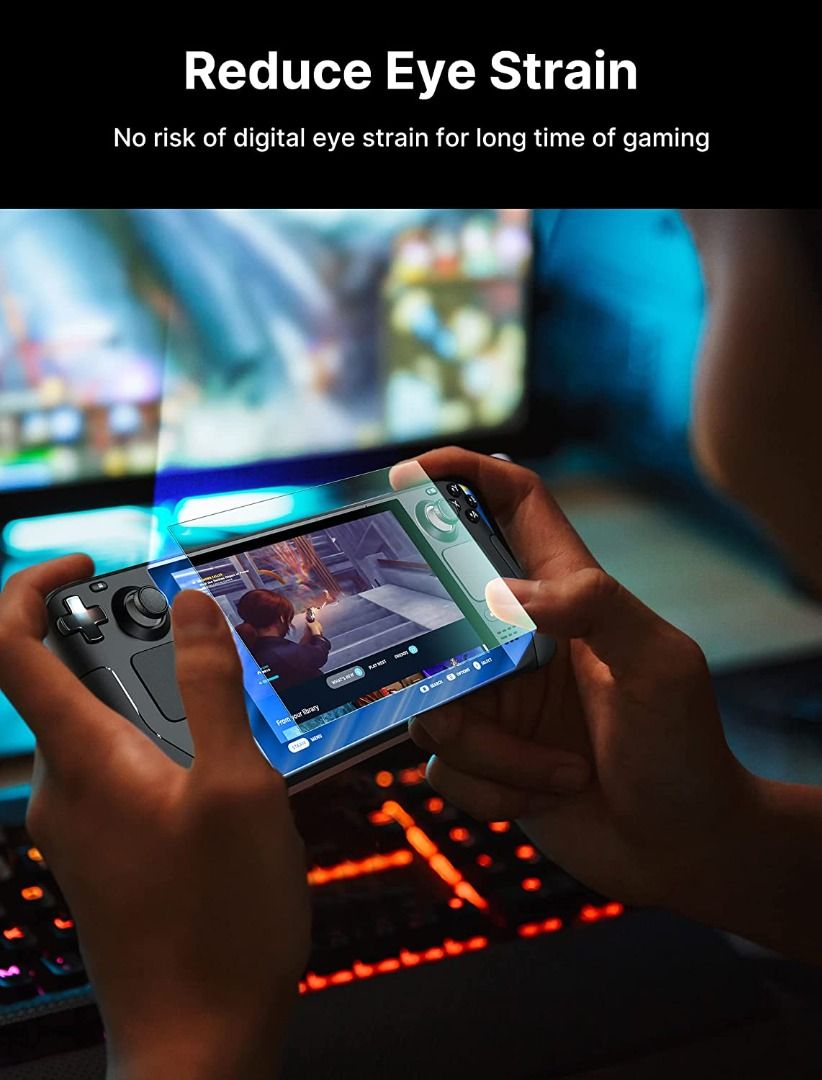 JSAUX 2Pack Steam Deck Screen Protector, Anti Glare Protector 9H