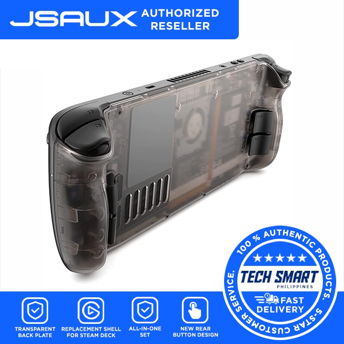 JSAUX Transparent Back Plate Compatible for Steam Deck，DIY Clear ...