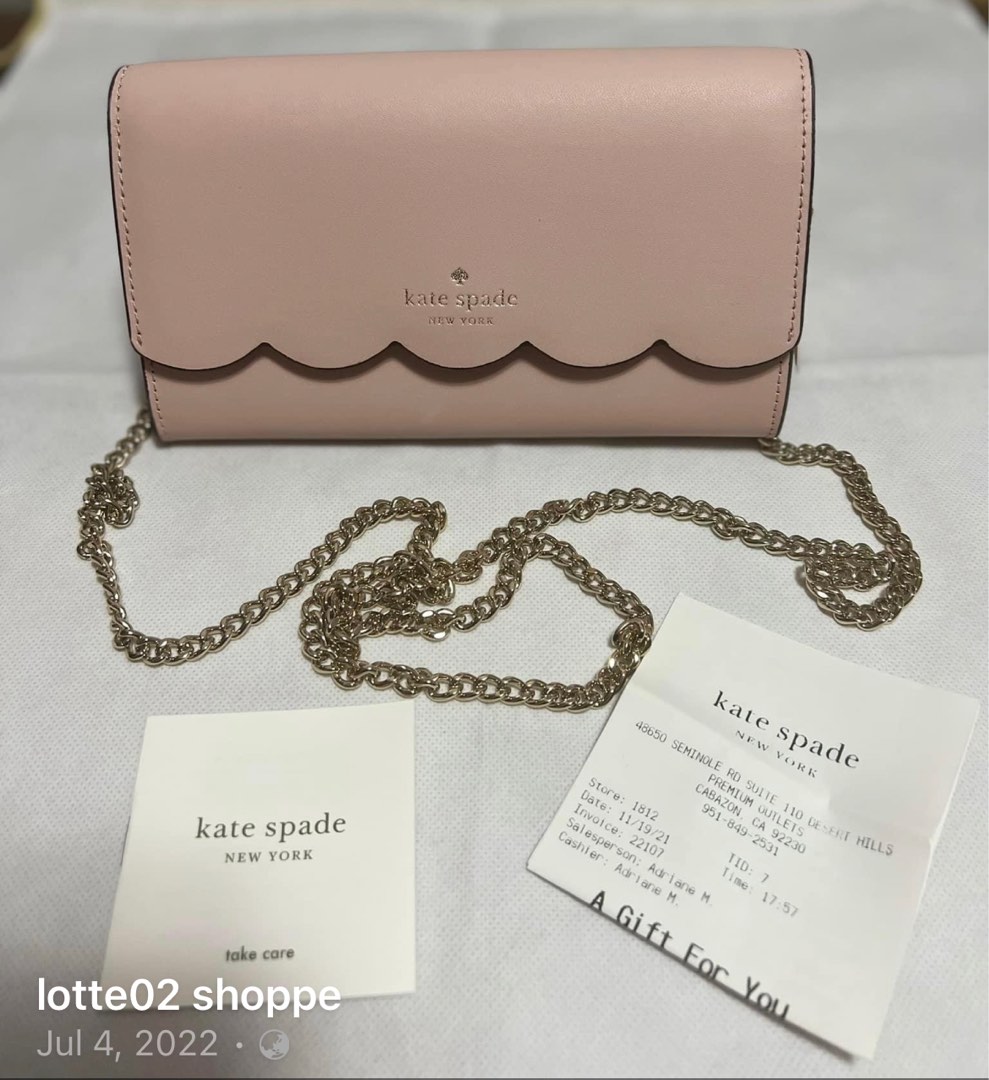 Kate spade chain sling wallet, Luxury, Bags & Wallets on Carousell