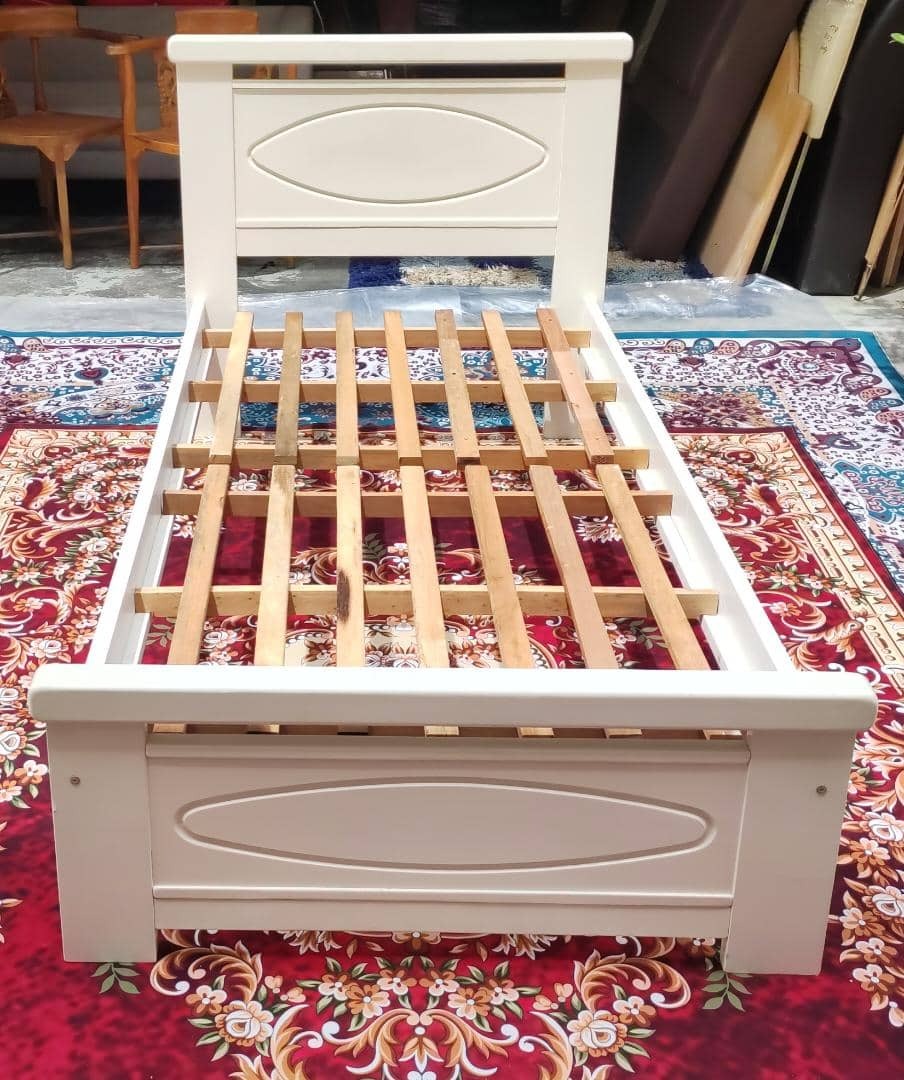 katil single solid wood, Furniture & Home Living, Furniture, Other Home