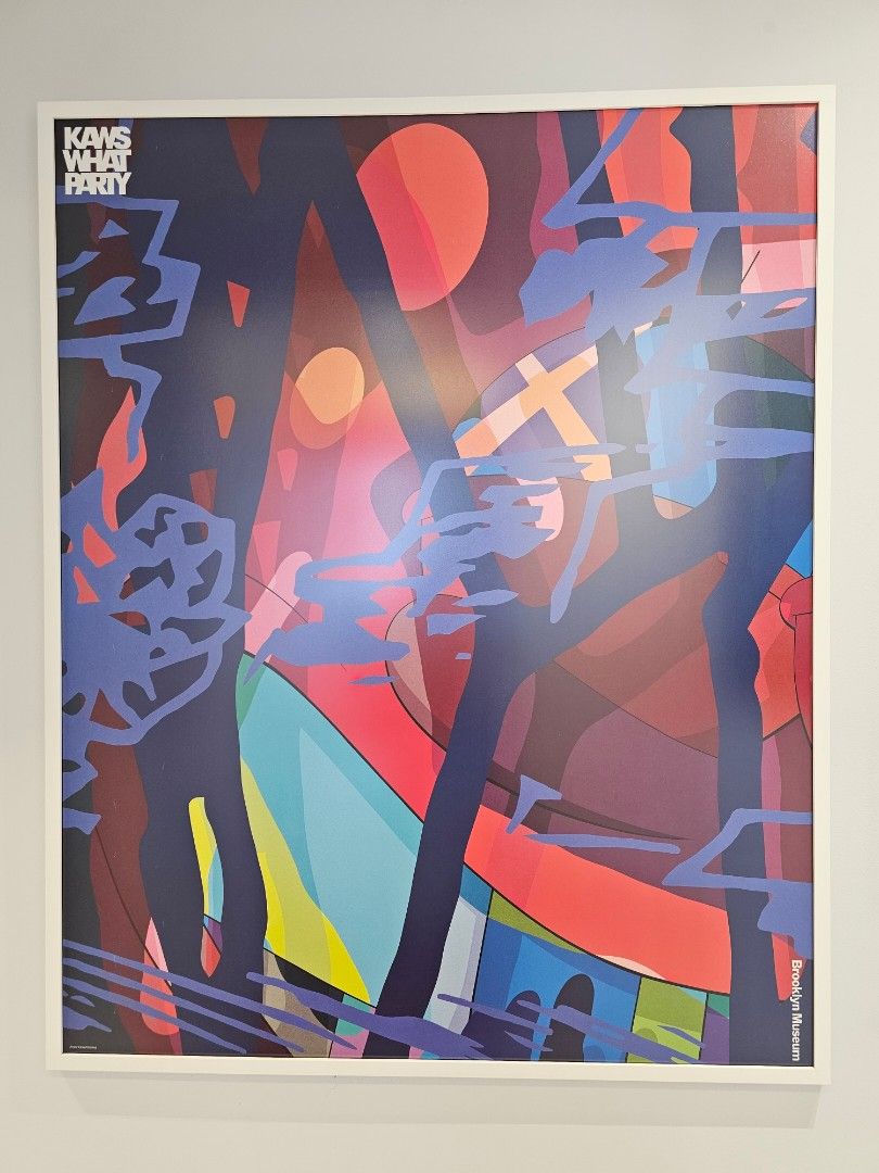 Kaws Score Years Poster - Brooklyn Museum 2021 with frame