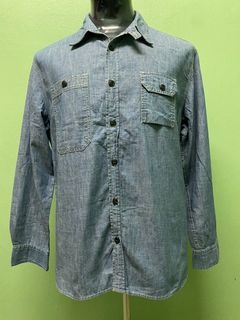 Kemeja eddie bauer  chambrays kepala kain -bbt1