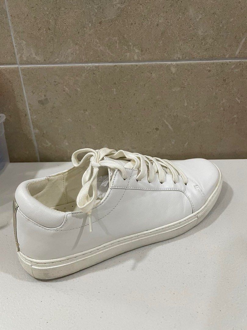 Women s Kenneth Cole White Leather Sneakers Women s Fashion