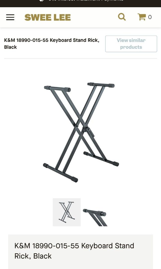 K&M Keyboard stand, Hobbies & Toys, Music & Media, Music Accessories on