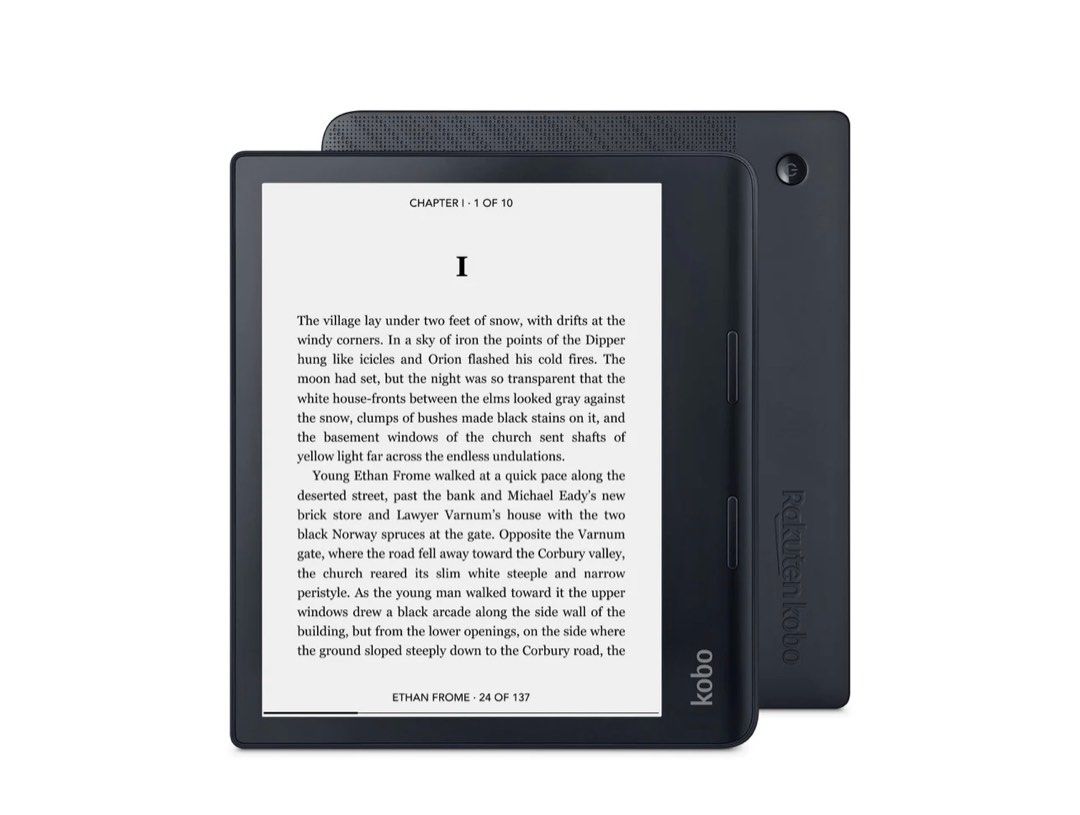 Kobo Sage 8″ EReader Ricondizionato – Touchscreen Antiriflesso, Impermeabile, Luce Regolabile E 32GB
