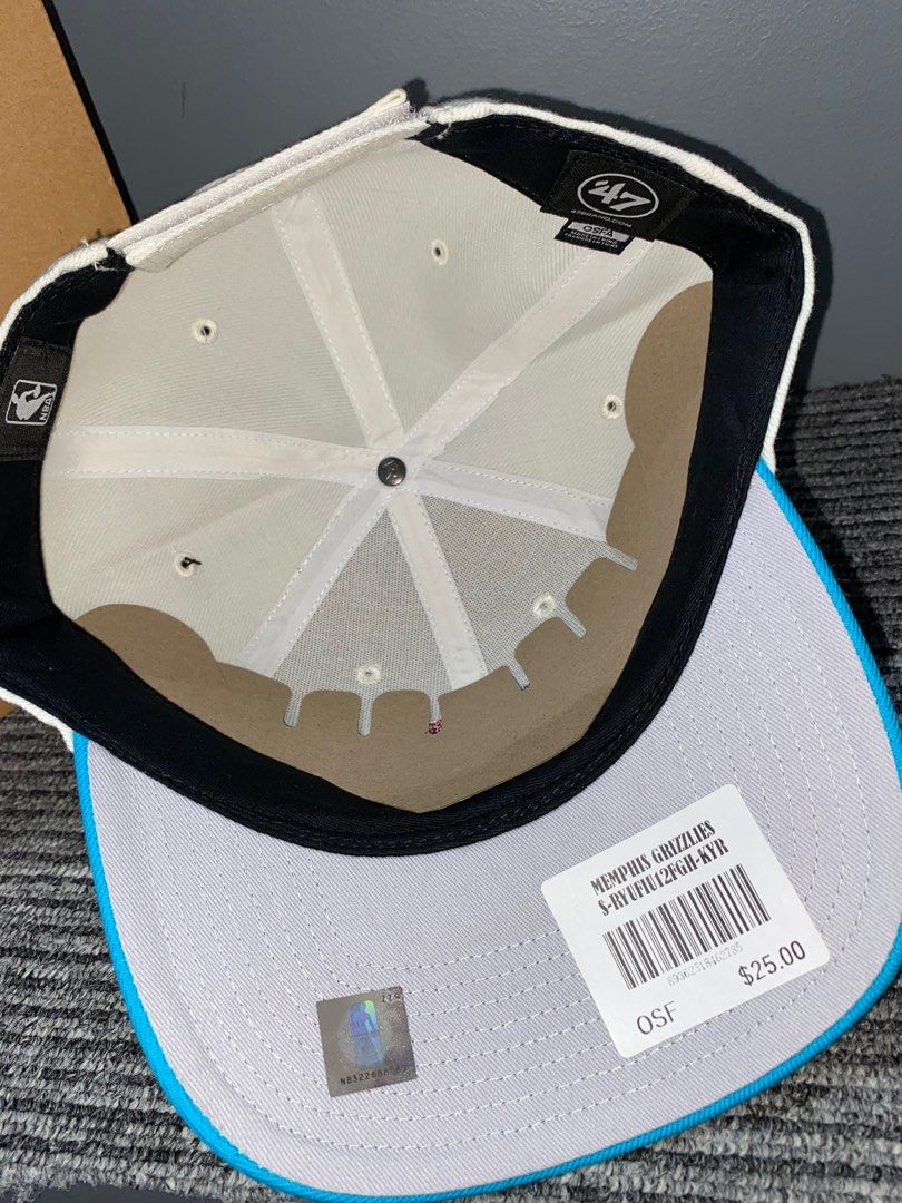 Memphis Grizzlies Go Jo Captain Dt White 47 Brand Adjustable Hat