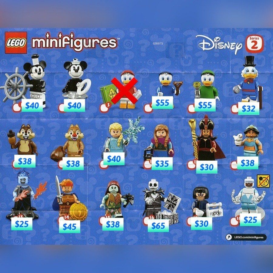 Lego 71024 Minifigures 人仔樂高迪士尼disney series 2 全新限郵