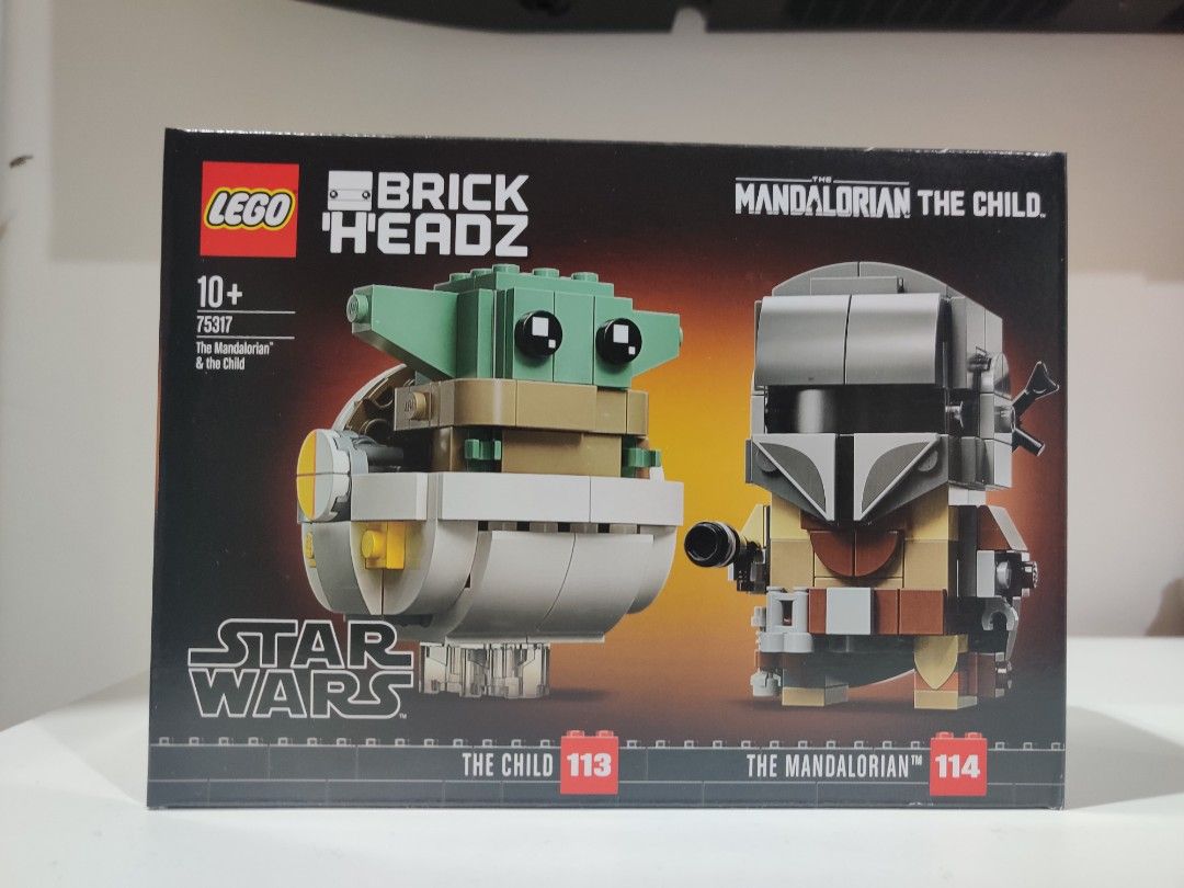 Lego Brickheadz 75317 The Mandalorian & Child, Hobbies & Toys, Toys ...