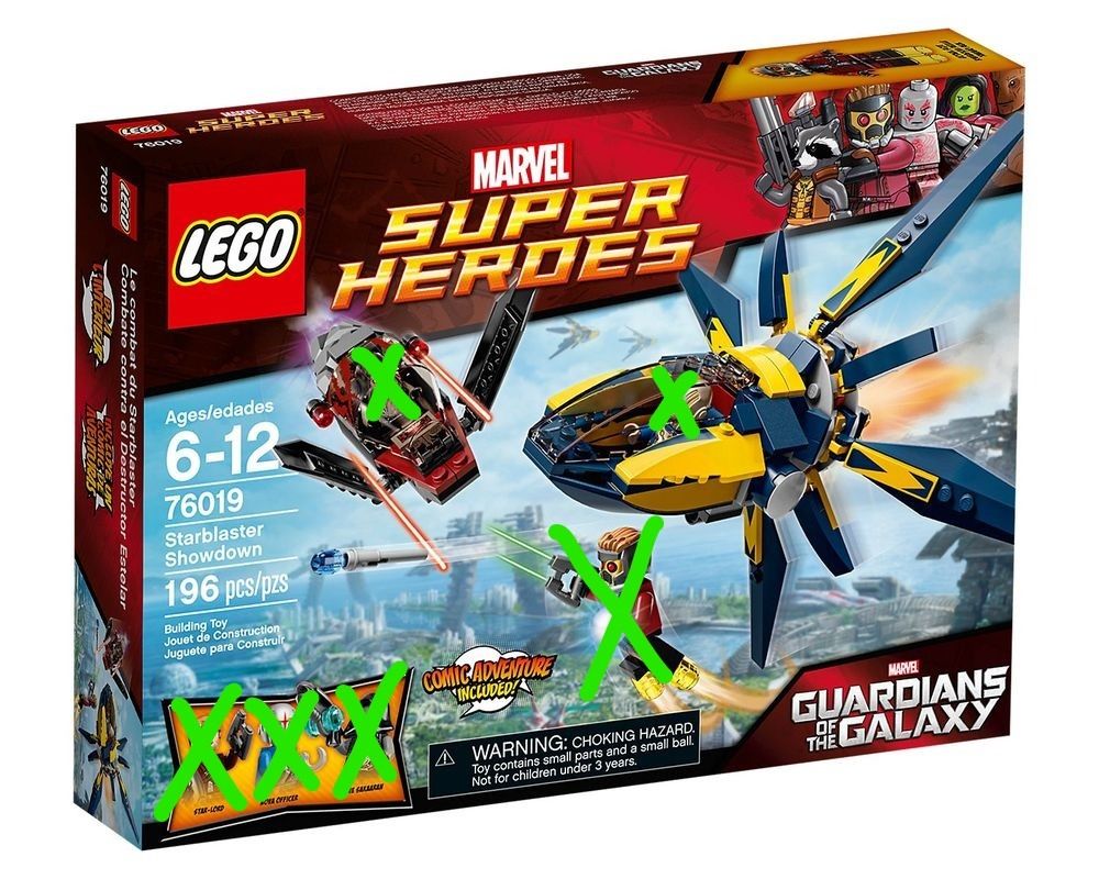 Lego Marvel Superheroes Set 76019 76021 Starblaster Showdown