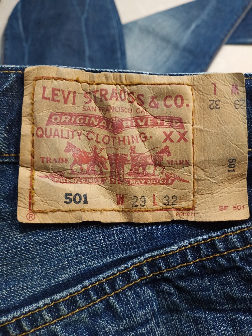 Levi's 501 Extended Patch Not Stretchable, Men's Fashion, Bottoms, Jeans on  Carousell