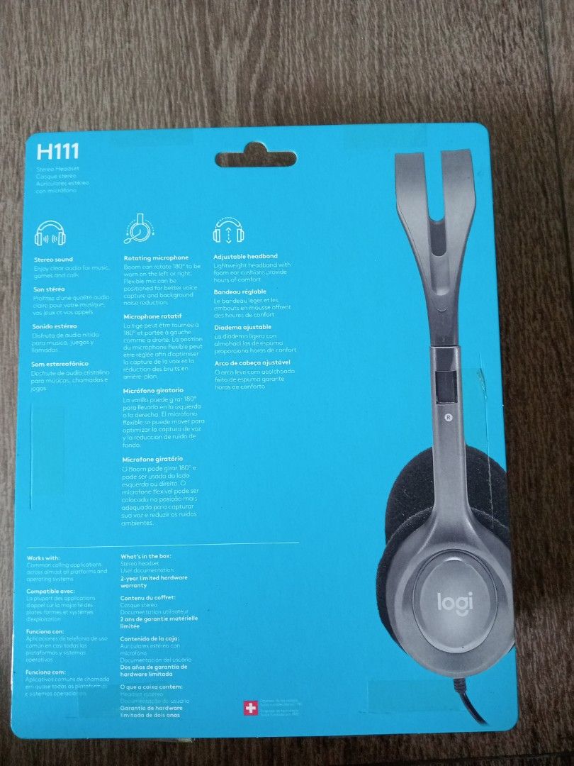 Logitech Stereo headset, Audio, Headphones & Headsets on Carousell