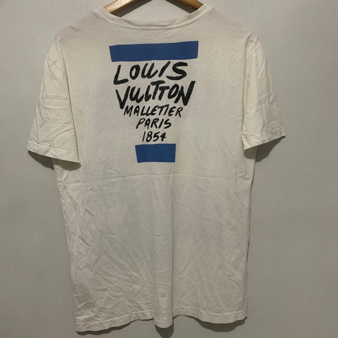 LOUIS VUITTON MALLETIER PARIS 1854 T SHIRT (White), Men's Fashion, Tops &  Sets, Tshirts & Polo Shirts on Carousell
