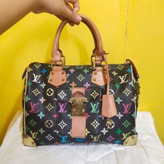 ✓LV Louis Vuitton Black Multi color Speedy 30 Doctors Bag, Luxury, Bags &  Wallets on Carousell